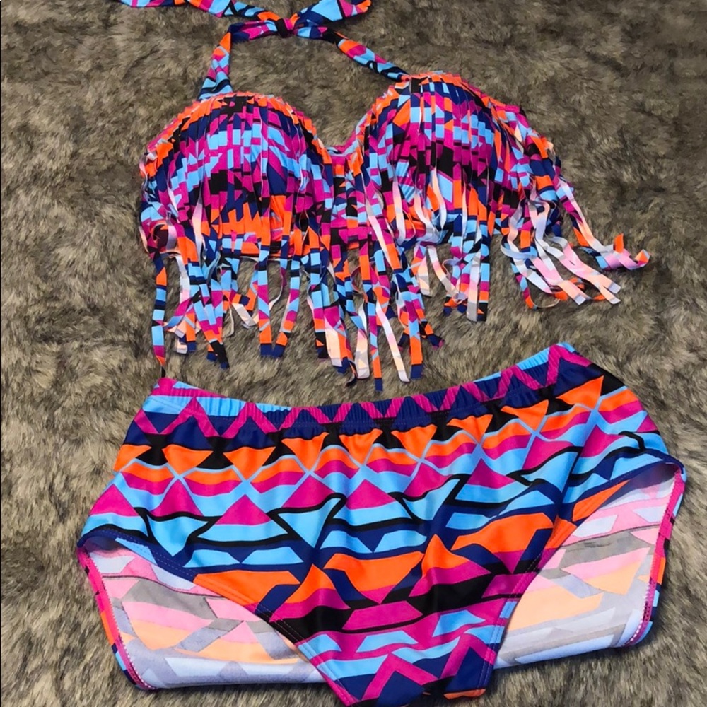 Flattering High Waist Plus Size Bikini 😍 Sz 16/18
